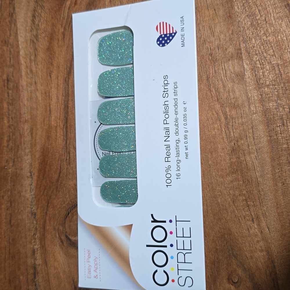 Color Street MINT TO BE Press On Nails 100% Real Polish